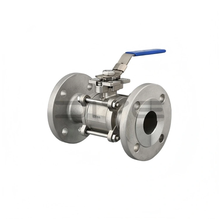 3pc Flange Ball Valve with Mounting Pad
