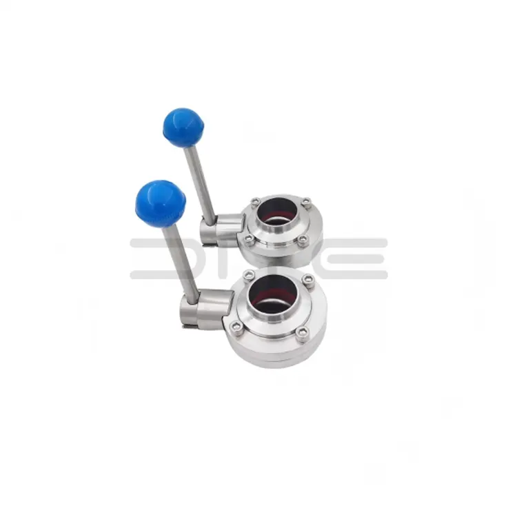 சுகாதார வெல்ட் பட்டாம்பூச்சி வால்வு